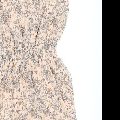 amosphere Womens Pink Floral  Fit & Flare  Size 10