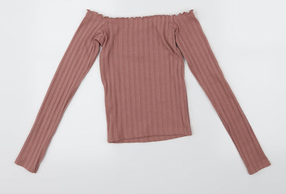 Primark Womens Pink   Basic Blouse Size 2XS