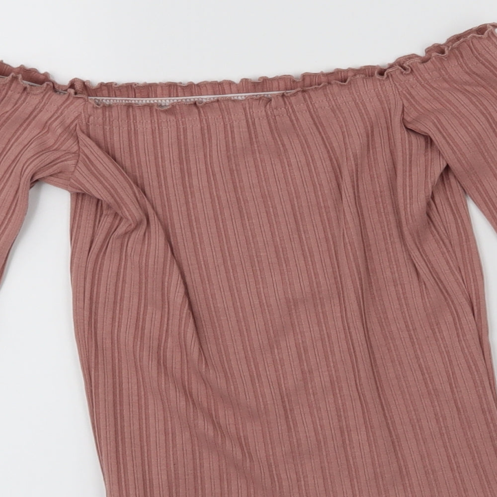 Primark Womens Pink   Basic Blouse Size 2XS