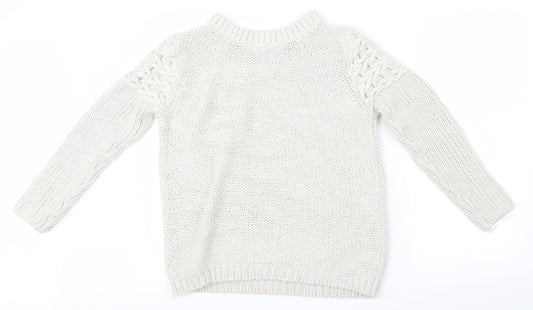 Falmer Heritage Womens White   Pullover Jumper Size M