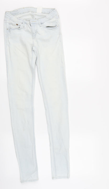 Womens UK Size  H&M Extra-Slim Fit Skinny Blue Jeans