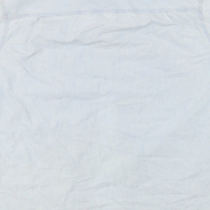 Womens UK Size M LOGG Blue Basic Button-Up