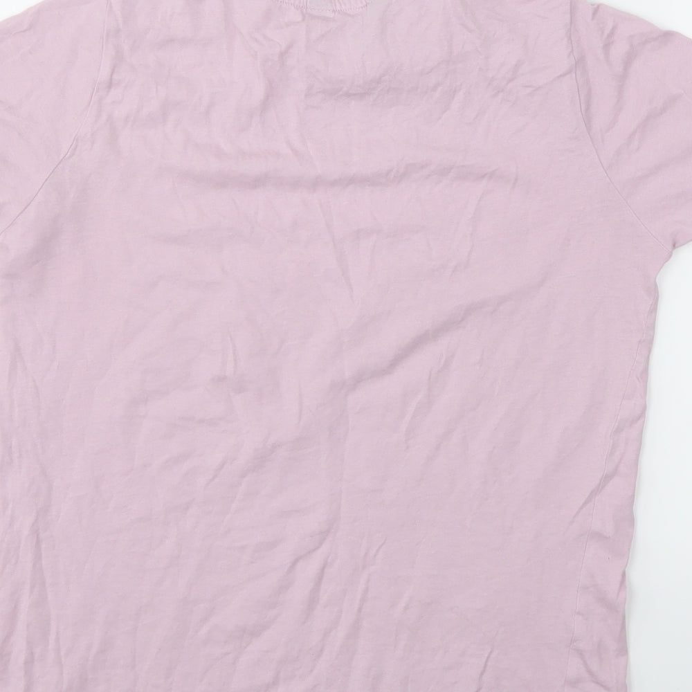 Womens UK Size 6 New Look Pink Basic T-Shirt