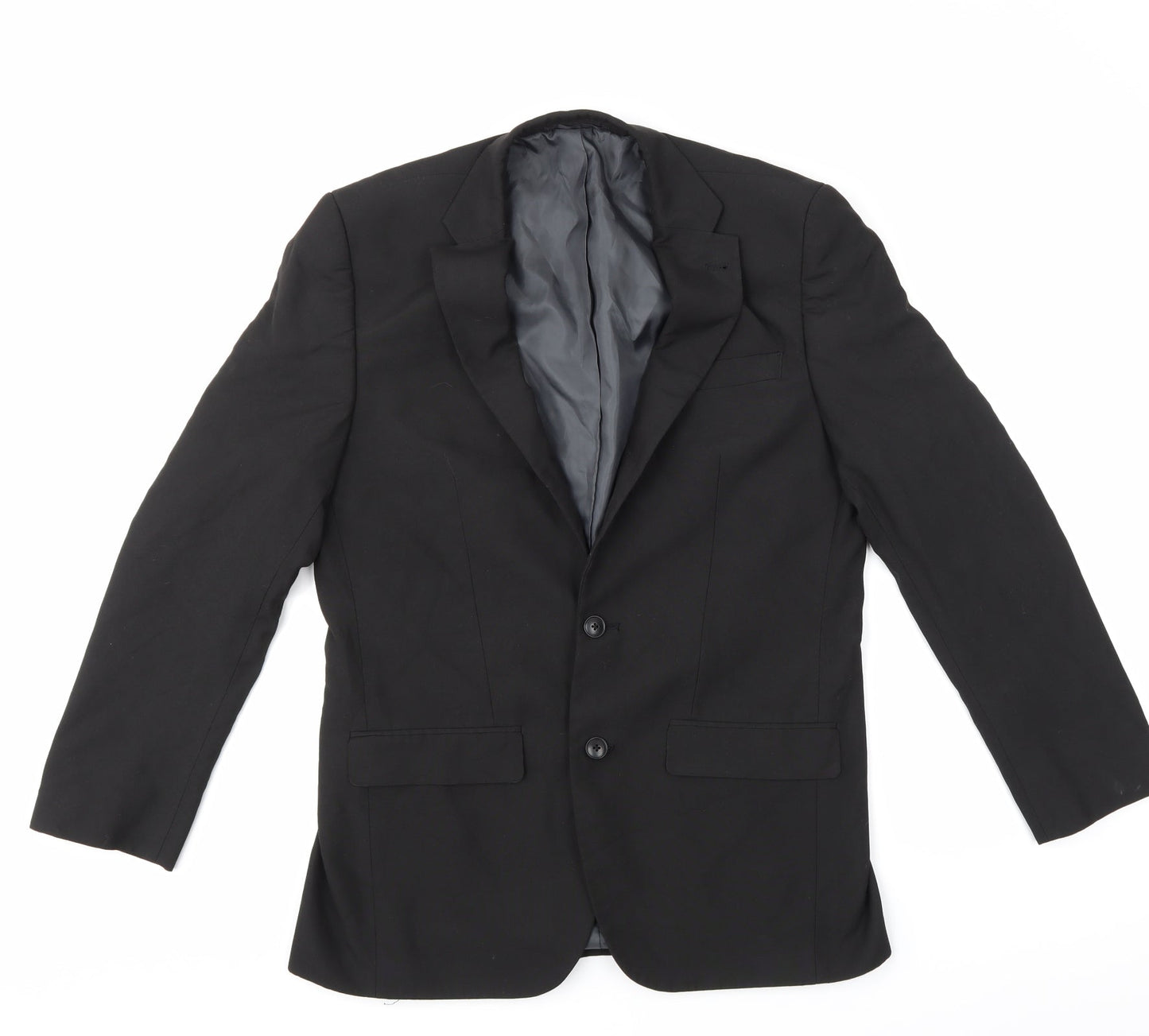 Mens UK Size  Greenwoods Regular Black Suit Jacket