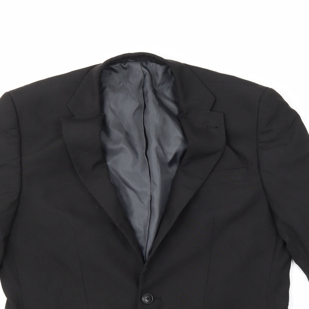 Mens UK Size  Greenwoods Regular Black Suit Jacket