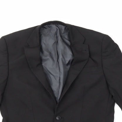 Mens UK Size  Greenwoods Regular Black Suit Jacket