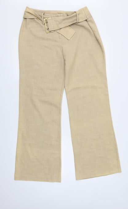 AMARANTO Womens Brown   Trousers  Size 14 L30 in