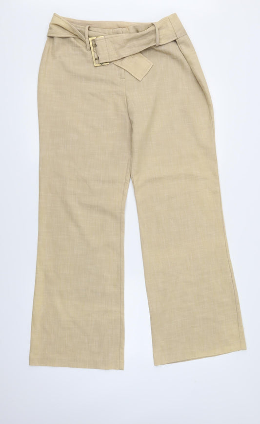 AMARANTO Womens Brown   Trousers  Size 14 L30 in