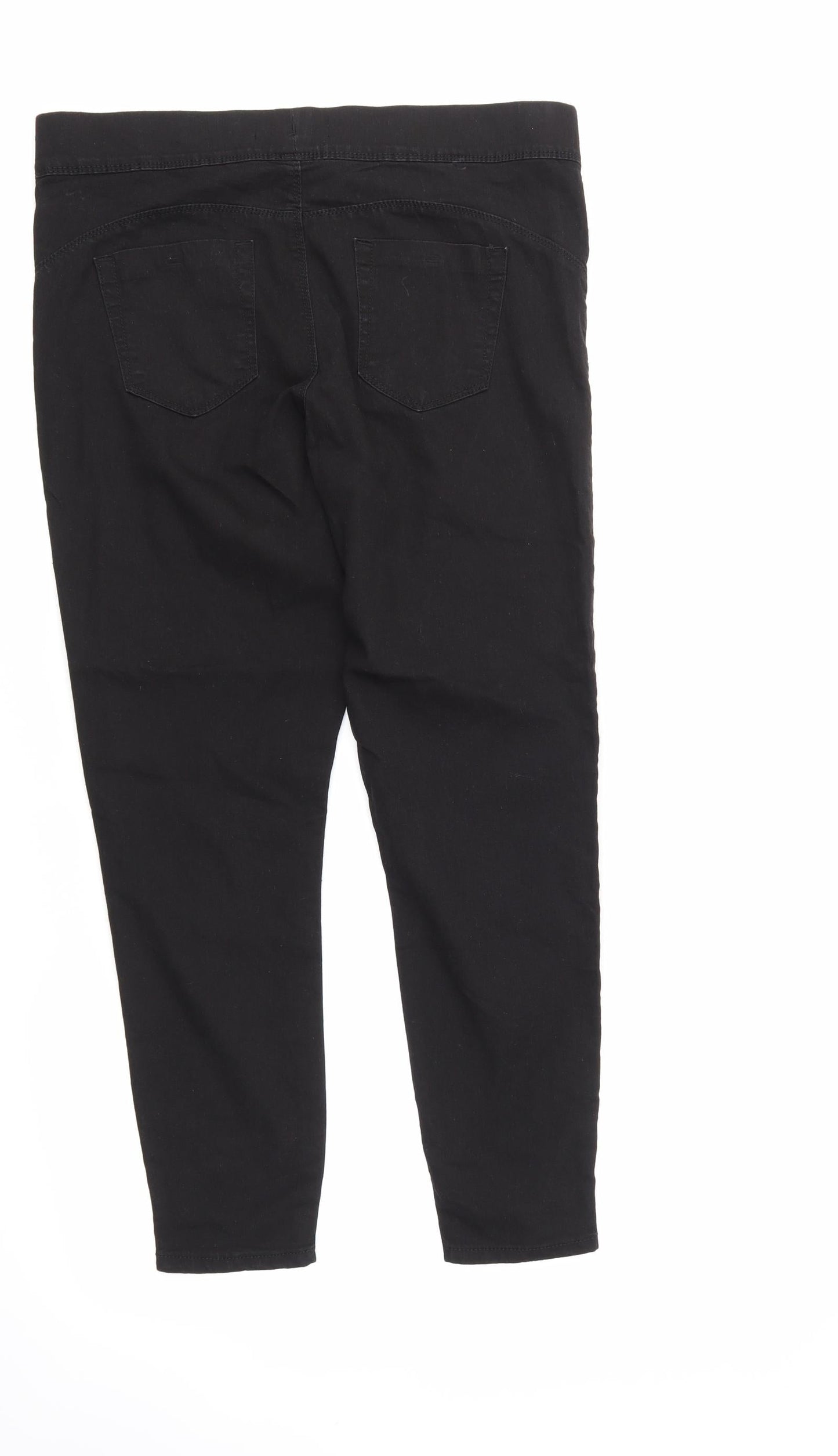 Womens UK Size 16 Denim & Co. Regular Fit  Black Trousers