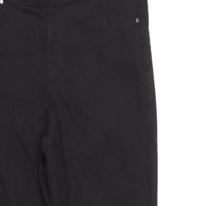 Womens UK Size 16 Denim & Co. Regular Fit  Black Trousers