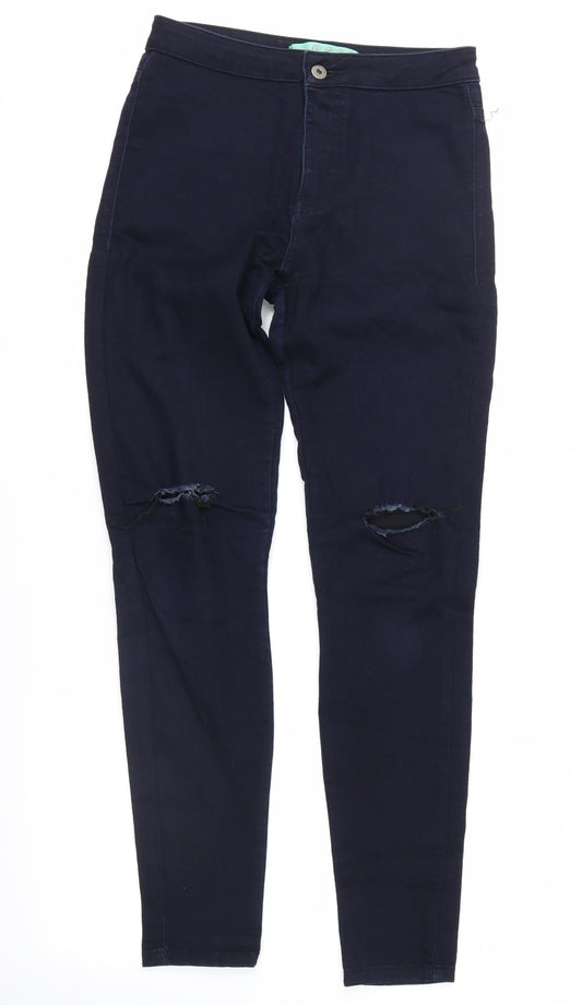 Womens UK Size 10 Atmosphere Regular Fit Skinny Blue Jeans