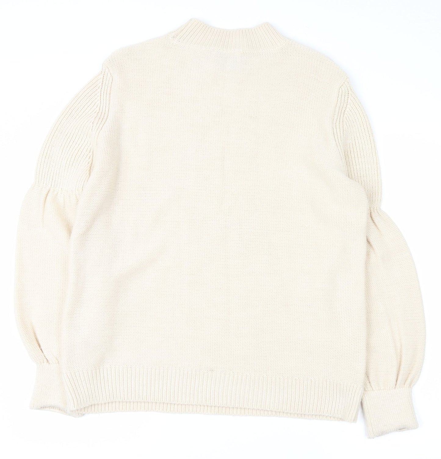 Papaya Womens White   Pullover Jumper Size L