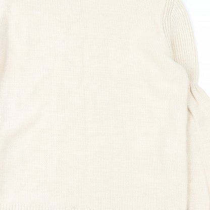 Papaya Womens White   Pullover Jumper Size L