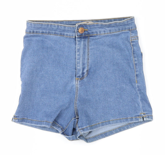 denim co Womens Blue  Denim Hot Pants Shorts Size 8