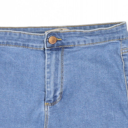 denim co Womens Blue  Denim Hot Pants Shorts Size 8