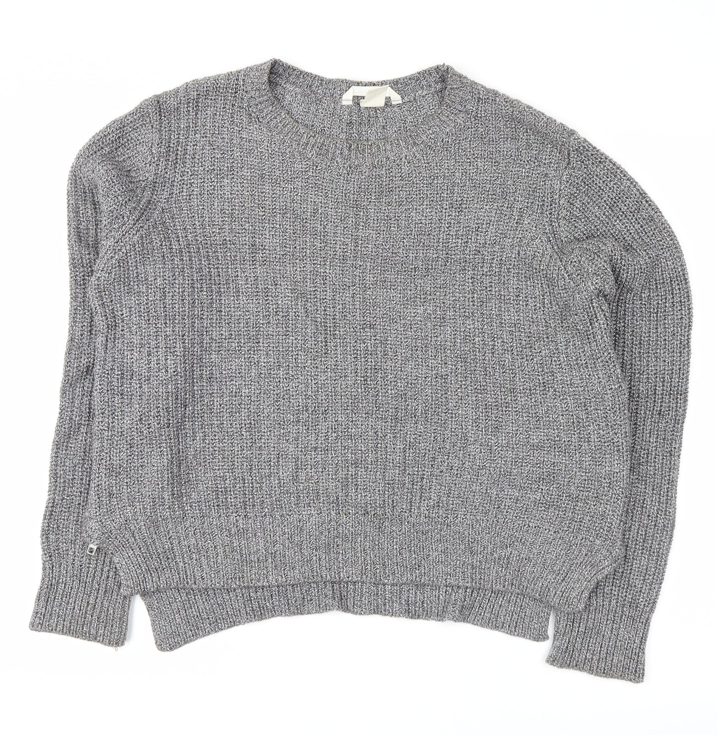 H&M Womens Grey   Pullover Jumper Size M
