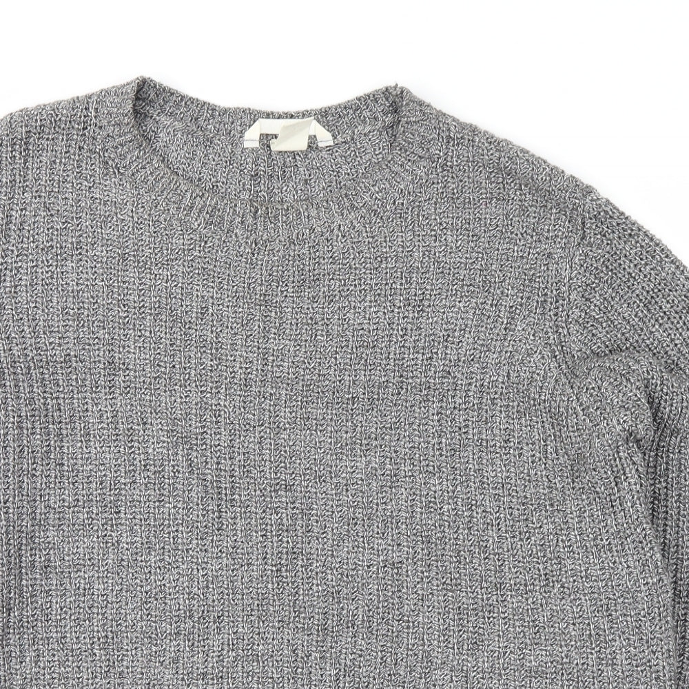 H&M Womens Grey   Pullover Jumper Size M