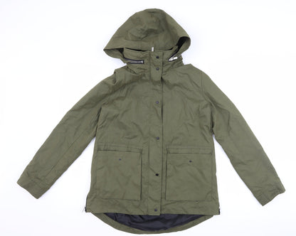 FOREVER 21 Womens Green   Trench Coat Coat Size S