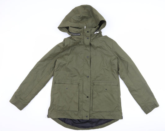 FOREVER 21 Womens Green   Trench Coat Coat Size S