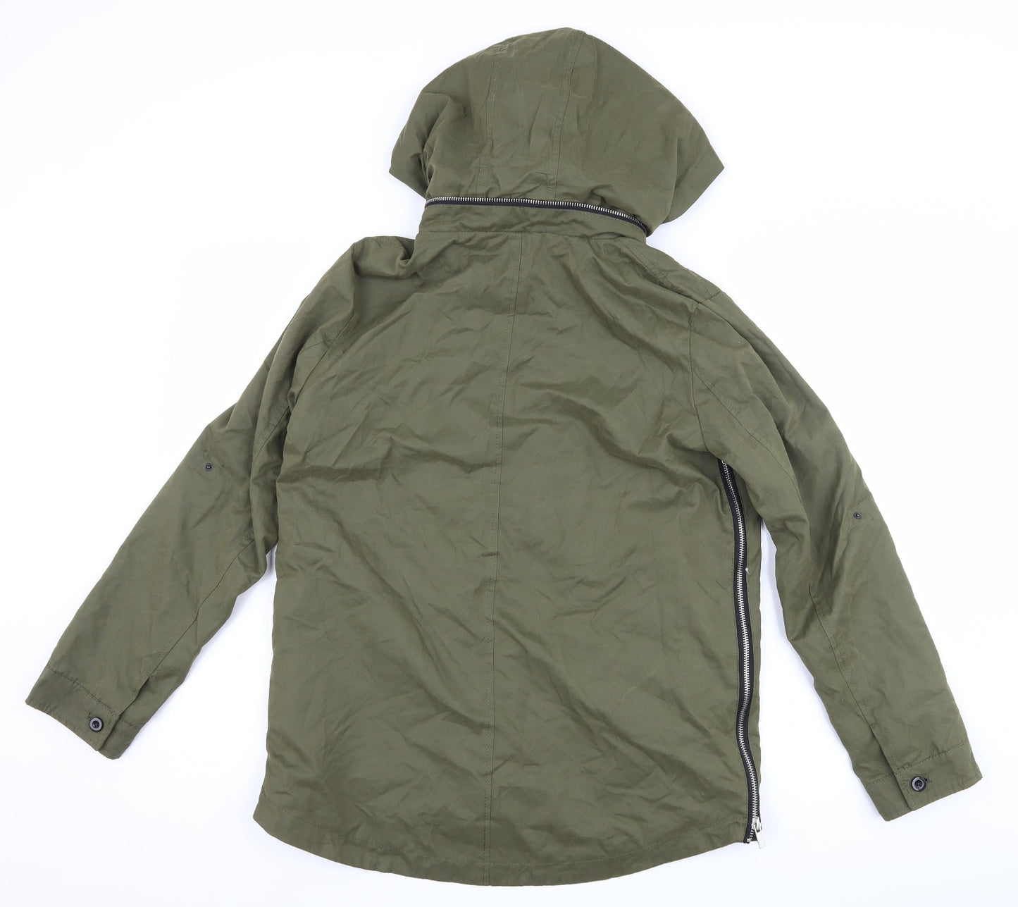 FOREVER 21 Womens Green   Trench Coat Coat Size S