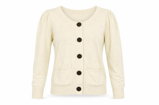 villa Womens Ivory   Cardigan Jumper Size M