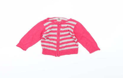Supergirl Girls Pink Spotted  Jacket  Size 6-9 Months
