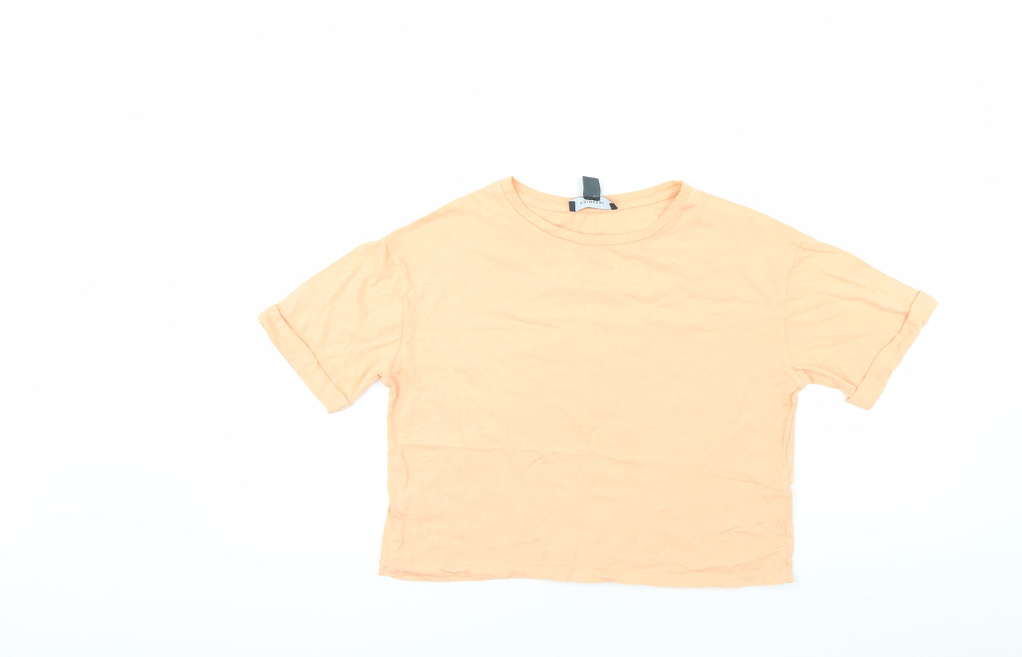 Primark Womens Orange   Cropped T-Shirt Size 2XS