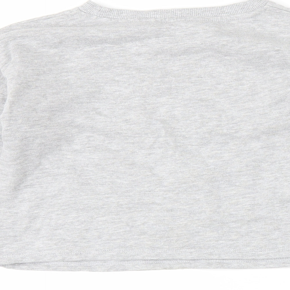 pep & Co Girls Grey   Pullover Sweatshirt Size 10-11 Years  - Unicorn