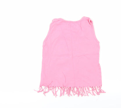 Ladybird Girls Pink   Basic Tank Size 6-7 Years  - i love icecream