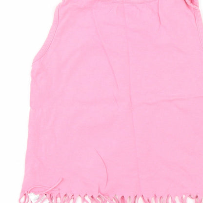 Ladybird Girls Pink   Basic Tank Size 6-7 Years  - i love icecream