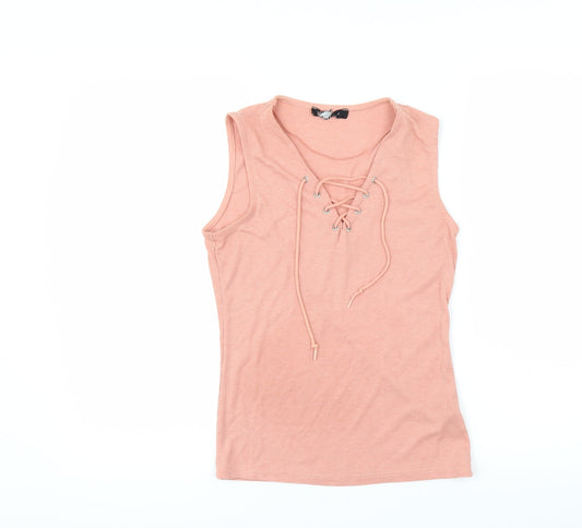Womens UK Size 6 Atmosphere Pink Basic Tank