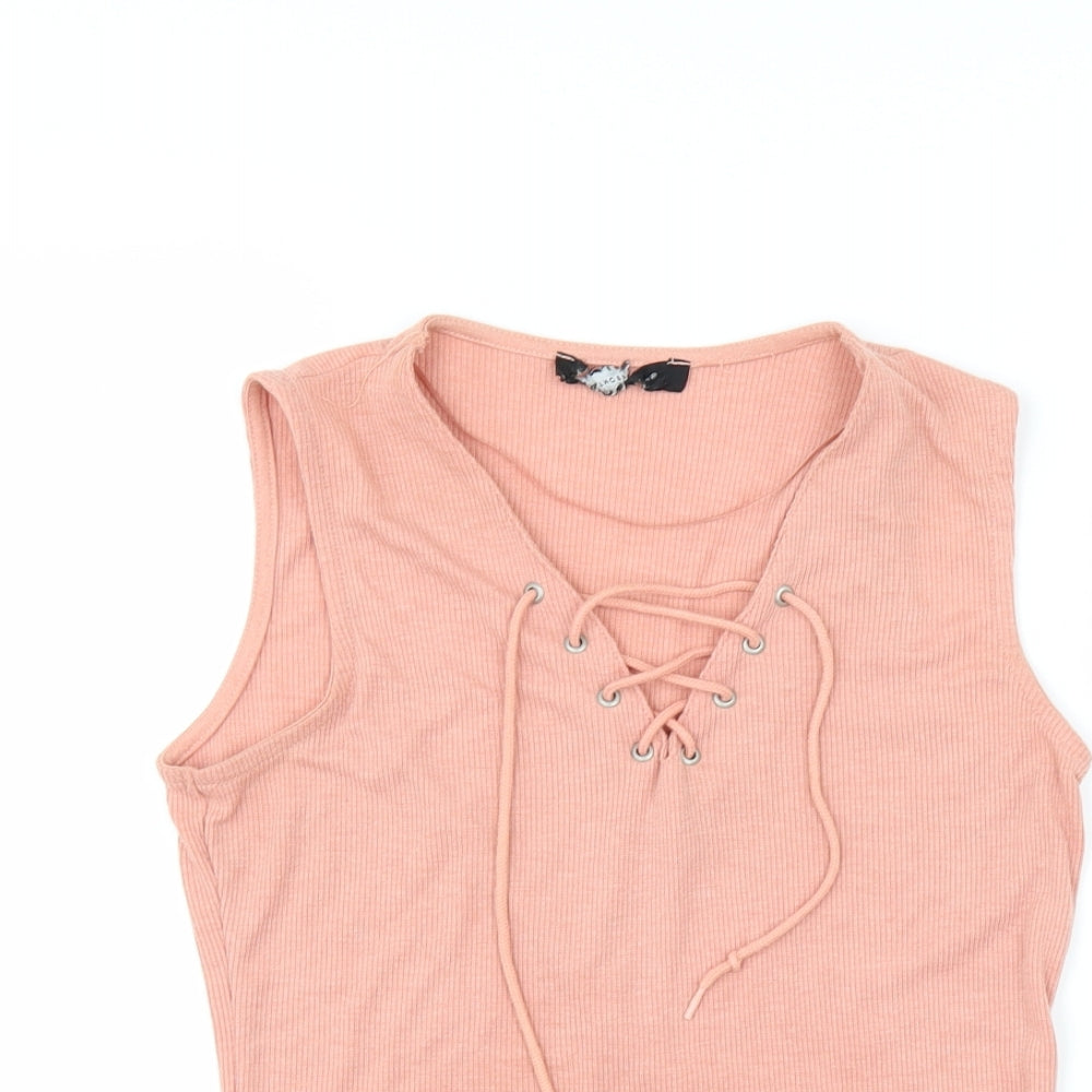 Womens UK Size 6 Atmosphere Pink Basic Tank