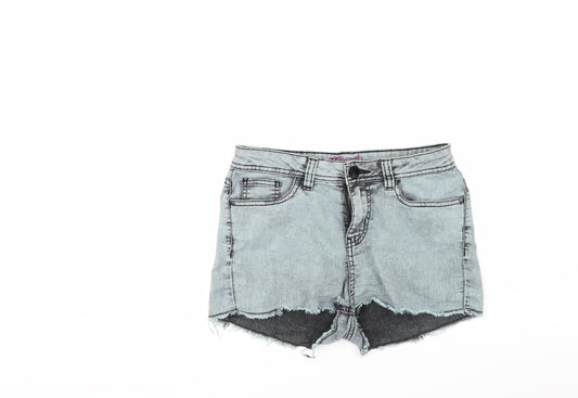 denim co Womens Grey  Denim Hot Pants Shorts Size 10
