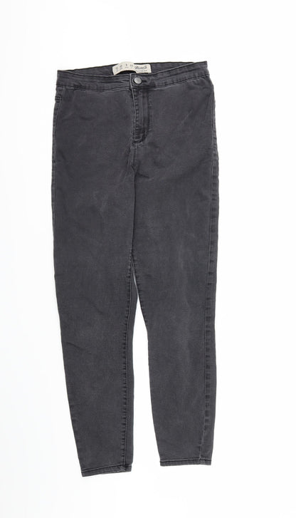 denim co Womens Grey  Denim Skinny Jeans Size 12 L28 in