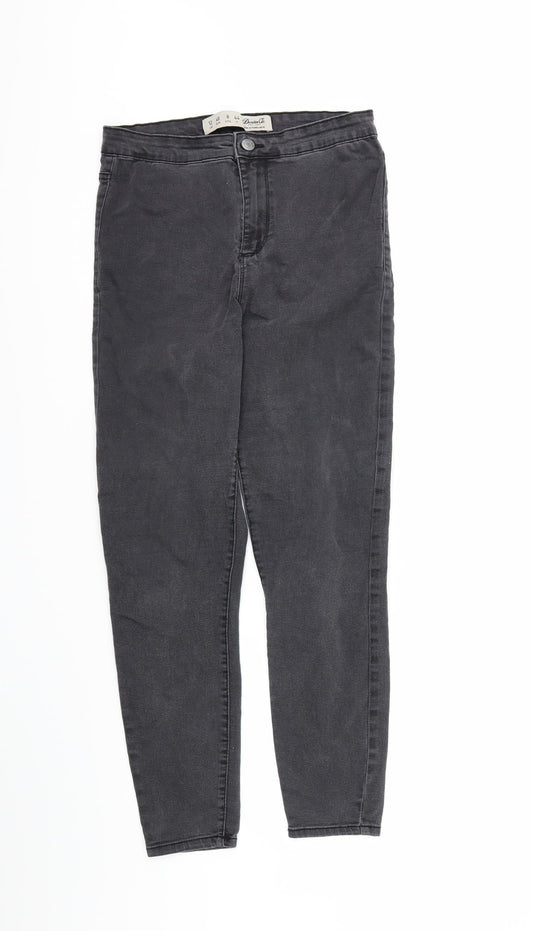 denim co Womens Grey  Denim Skinny Jeans Size 12 L28 in