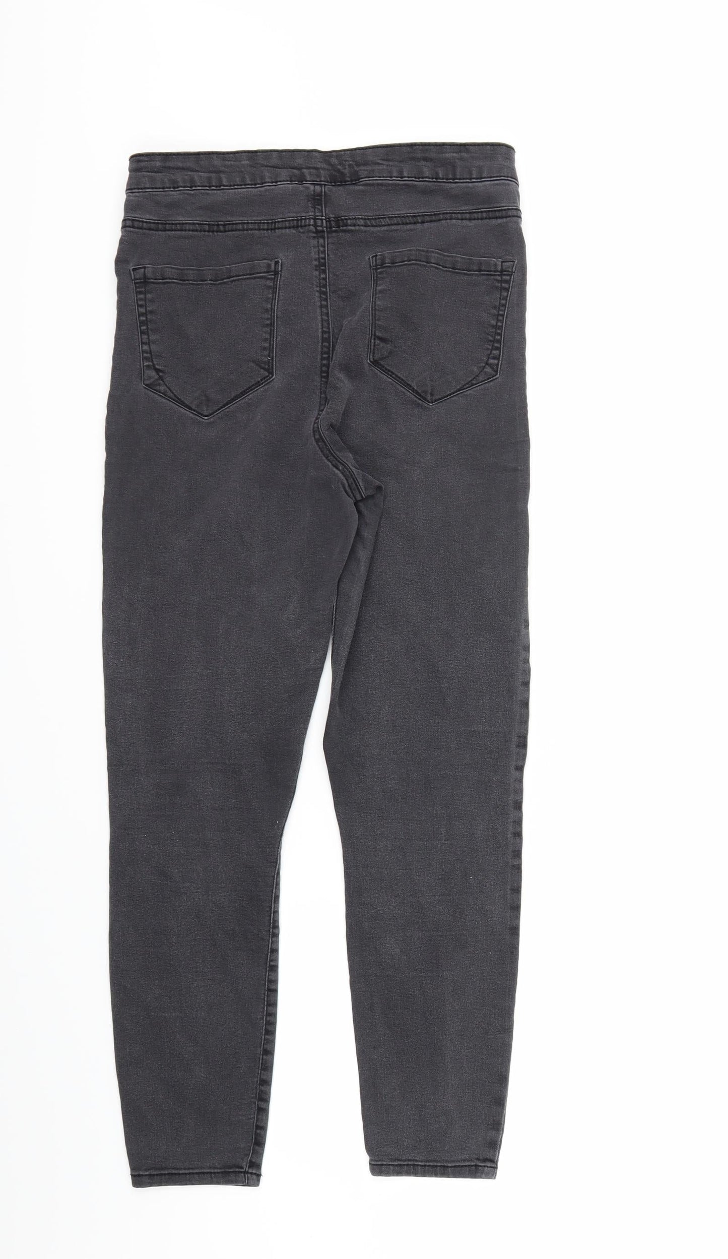 denim co Womens Grey  Denim Skinny Jeans Size 12 L28 in