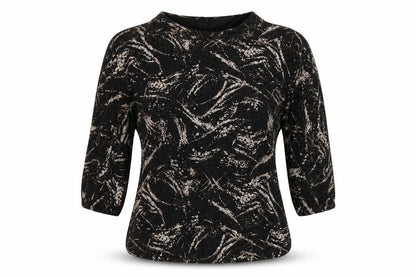 Womens UK Size 12 Quiz Black Basic T-Shirt