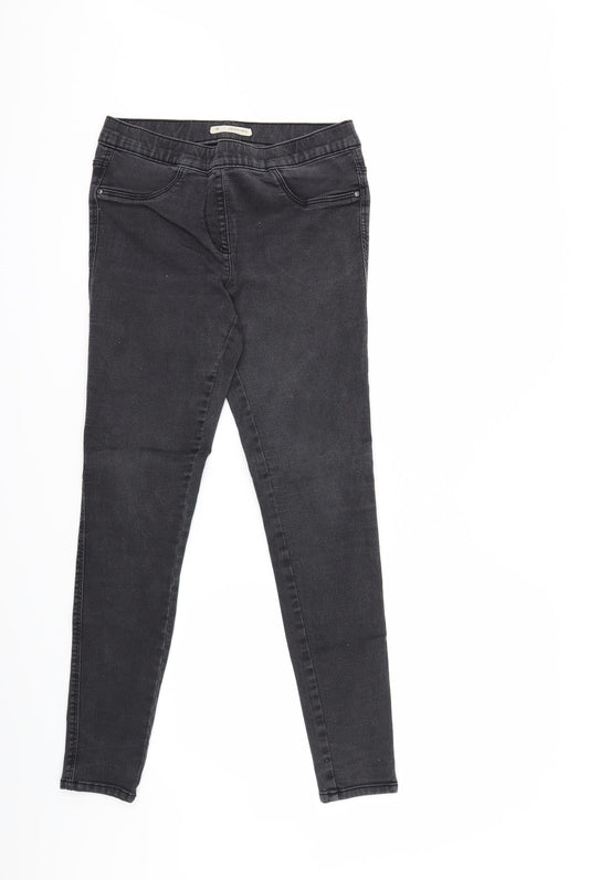 Nutmeg Womens Black  Denim Jegging Jeans Size 10 L28 in