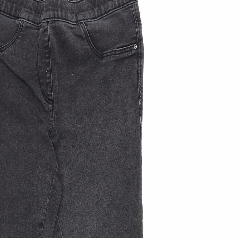 Nutmeg Womens Black  Denim Jegging Jeans Size 10 L28 in