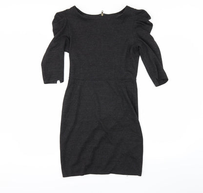 Topshop Womens Grey   Pencil Dress  Size 10