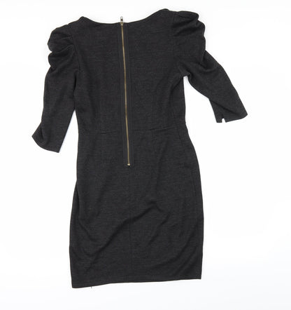 Topshop Womens Grey   Pencil Dress  Size 10