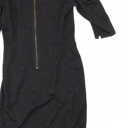 Topshop Womens Grey   Pencil Dress  Size 10