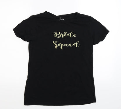 Primark Womens Black   Basic T-Shirt Size 14  - bridge squad