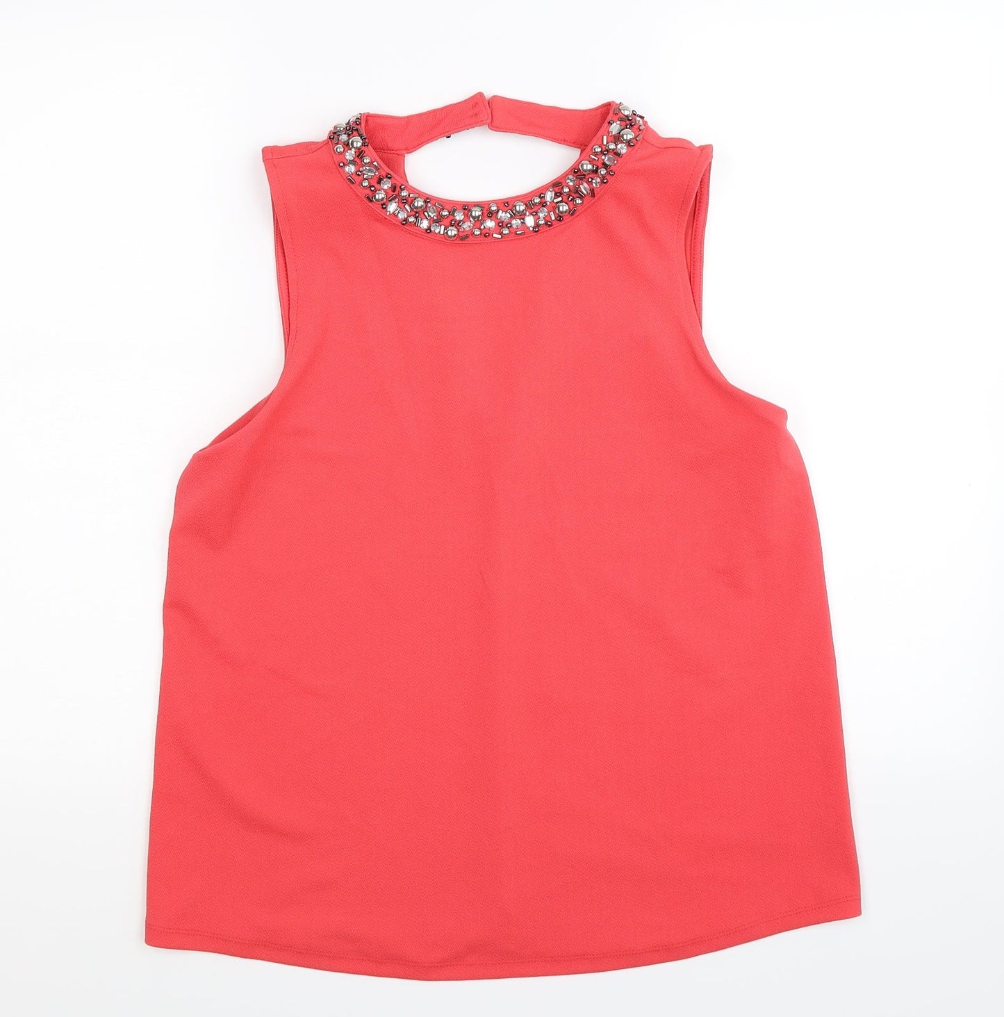 Womens UK Size 14 NEXT Orange Tunic Tank