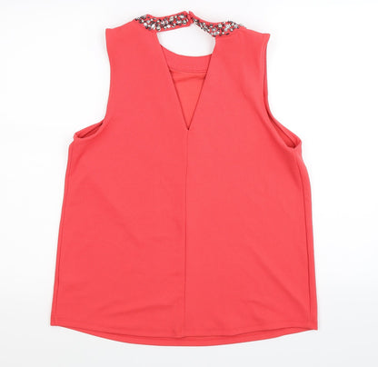 Womens UK Size 14 NEXT Orange Tunic Tank