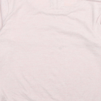 F&F Womens Pink Solid Velour Top Pyjama Top Size S  - ZZZ lounge wear