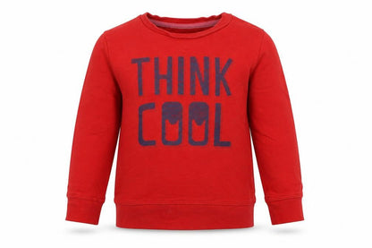 cool club Boys Red   Pullover Sweatshirt Size 3 Years  - think cool