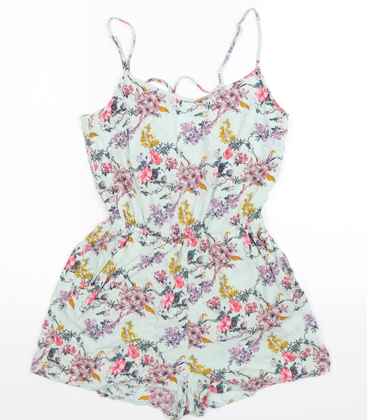 Divided Womens Green Flecked  Playsuit One-Piece Size 8