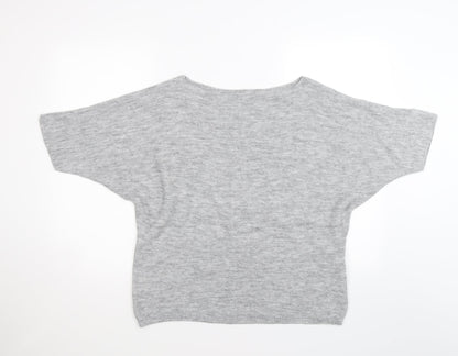 Nina Murati Womens Grey  Knit Pullover Jumper Size M