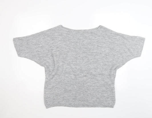 Nina Murati Womens Grey  Knit Pullover Jumper Size M